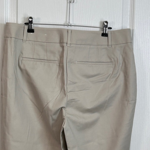 Ann Taylor Taupe Straight Leg Trousers 12 - Picture 3 of 9